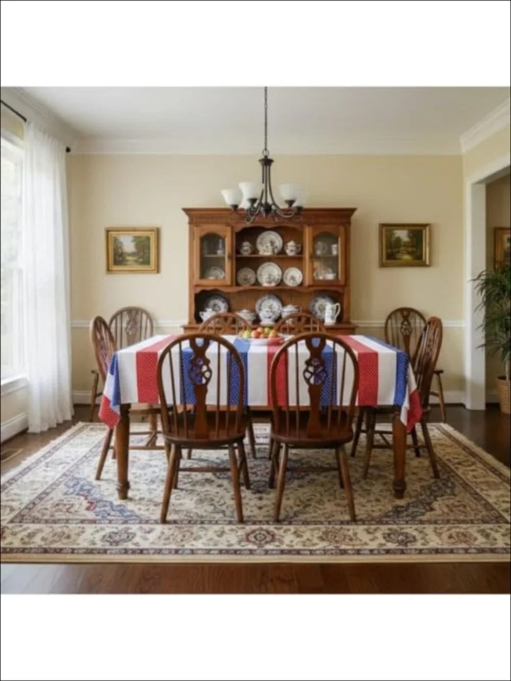 Polyurethane Polyester Checkered Tablecloth 55x78 Rectangular Dining Decorative